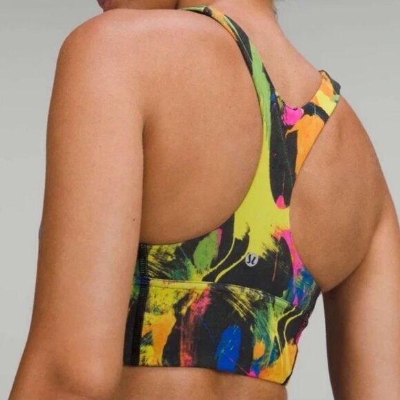 Lululemon Wunder Train Longline Bra *Medium Support, C/D Cup Undertone Black (6) - Picture 2 of 9